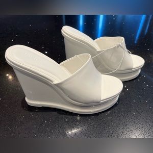 Forever 21 Faux Patent Leather Wedges